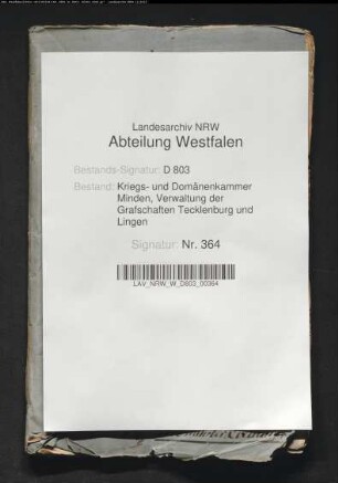 Anlegung einer Bockmühle von dem Kolonen Feldmann zu Metten, Kirchspiels Cappeln