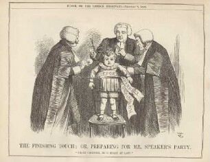 The finishing touch; or, preparing for Mr. Speaker's party