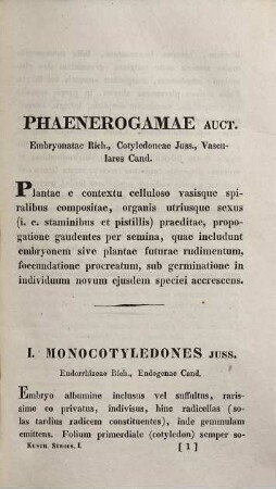 Enumeratio plantarum omnium hucusque cognitarum, secundum familias naturales disposita, adjectis characteribus, differentiis et synonymis, Tom. 1., T. 1. Agrostographia synoptica ; T. 1. Gramina hucusque cognita