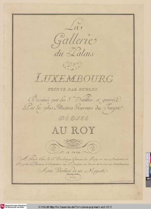 La Gallerie du Palais DU LUXEMBOURG