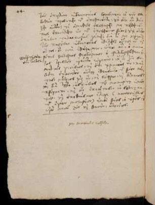 44, Unterschrift M. Martinus Crusius.