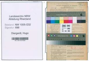 Entnazifizierung Hugo Diergardt , geb. 23.07.1890 (Stadtinspektor)