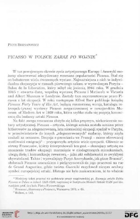 11: Picasso w Polsce zaraz po wojnie