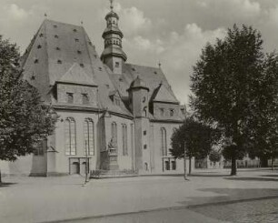 Hanau, Wallonisch-Niederländische Pfarrkirche : Hanau. Wallonisch-Niederländische Pfarrkirche. Straßenansicht