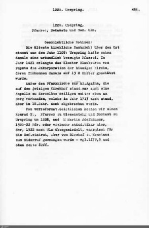 Kirchengemeinden Urspring bis Uttenweiler