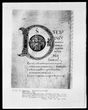 Psalterium Ambrosianum — Initiale D (eus stetit), Folio 116verso