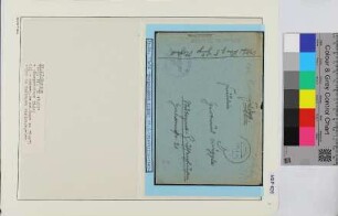 Privat-Feldpostbrief, Schiffsname/Landeinheit: Tiger, Feldpostnr. 17072; Frankatur, Mi.-Nr.: [Keine]; Poststempel: 12.11.43.-11; Nebenstempel: Dienststelle Feldpost-Nr. M17072