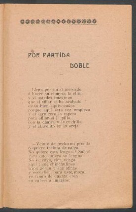 Por partida doble