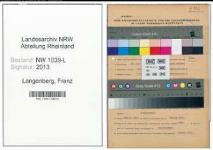 Entnazifizierung Franz Langenberg , geb. 27.07.1901 (Bergmann)