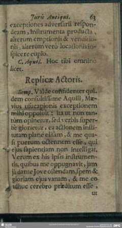 Replicae Actoris
