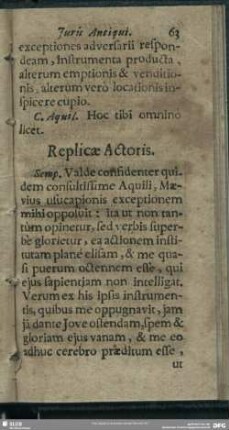 Replicae Actoris