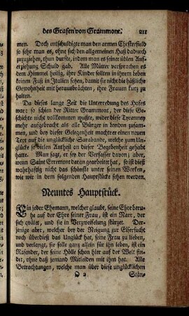 Neuntes Hauptstueck
