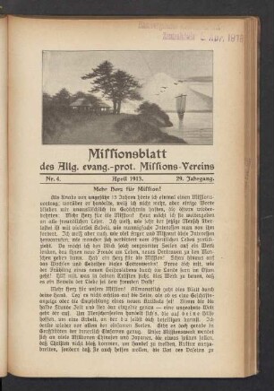 Nr. 4. April 1913