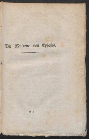 Die Matrone von Ephesus