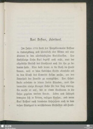 Karl Deffner, Fabrikant