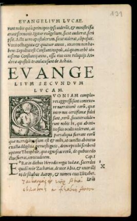 Evangelium Secundum Lucam.