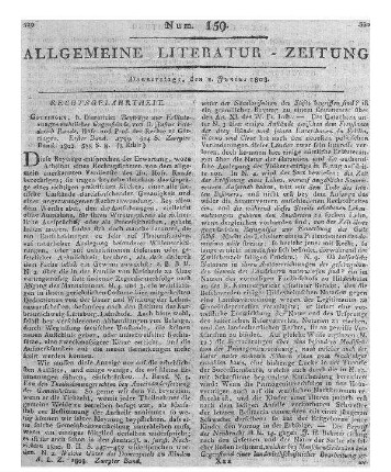 Runde, J. F.: Beyträge zur Erläuterung rechtlicher Gegenstände. Bd. 1-2. Göttingen: Dieterich 1799-1802