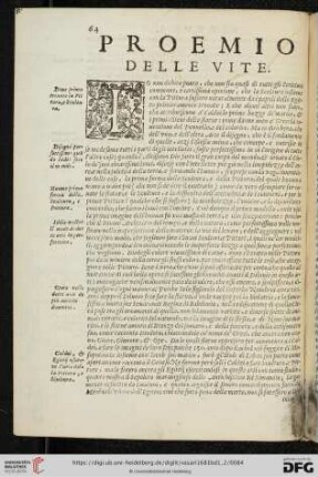 Proemio delle Vite