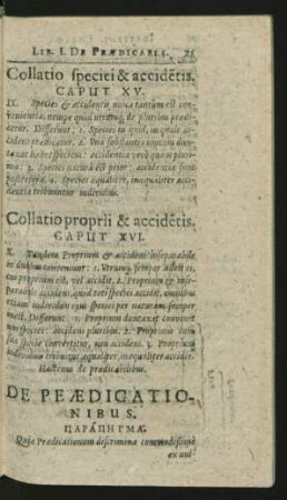 De Praedicationibus.