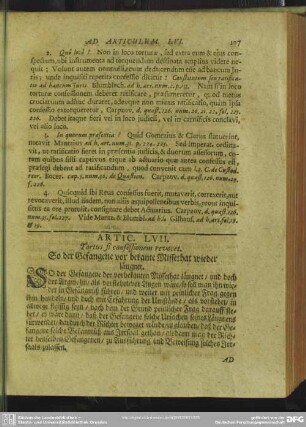 Artic. LVII. Tortus si confessionem revocet. So der Gefangene vor bekante Missethat wieder läugnet