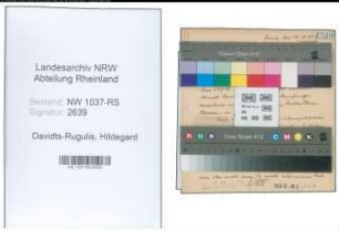Entnazifizierung Hildegard Davidts-Rugulis , geb. 24.09.1902 (Lehrerin)