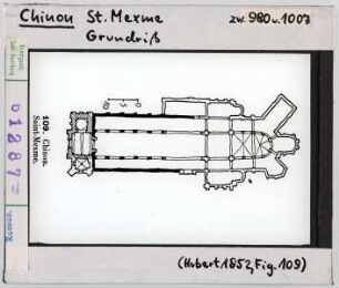 Chinon: St. Mexme, Grundriss