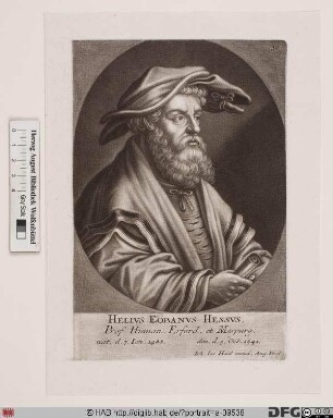 Bildnis Helius Eobanus Hessus (eig. Eoban Koch)