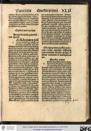 Incipit secunda pars huius operis.