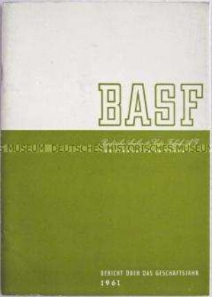 Dokumentation der BASF über das Geschäftsjahr 1961