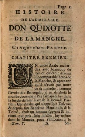 Histoire De L'Admirable Don Quixotte De La Manche, 5