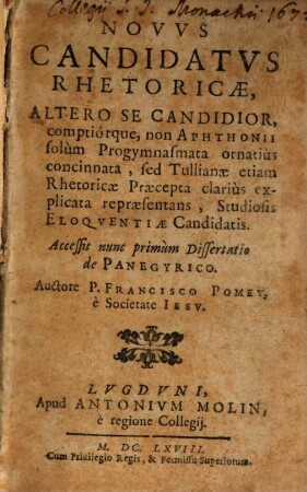 Novus Candidatus Rhetoricae
