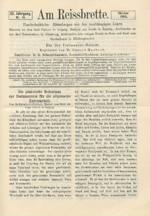 Nr. 10. Oktober 1906.