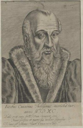 Bildnis des Iacobus Cuiacius