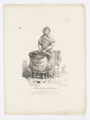 Marchande de Chataignes, Blatt 70 der Folge "Rufe von Pariser Straßenhändlern"