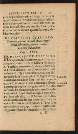 De Tertio Et Quarto Instrumento ... Caput XXXI.
