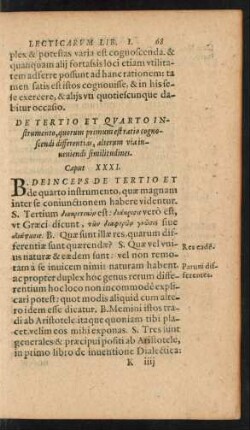 De Tertio Et Quarto Instrumento ... Caput XXXI.