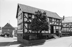 Wohnhaus (Wohnhaus, Fachwerk); Frankenberg, Ringstraße 17
