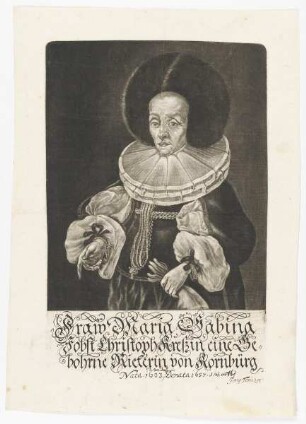 Bildnis der Maria Sabina Kress von Kressenstein