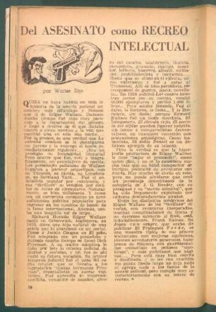 Del asesinato como recreo intelectual - [Continuación]