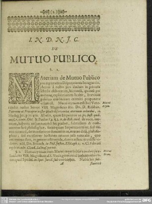 De Mutuo Publico