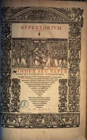 Opervm Felini Sandei ... Pars. [4.], Repertorium Felini : Index seu repertorium utilissimum