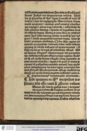 De quatuor in quibus incipientes deo servire debent esse cauti si proficere volunt.