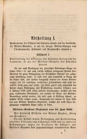 Das k. preuß. Militair-Pensions-Reglement