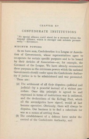 Chapter XV. Confederate Institutions