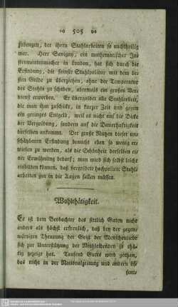 Wohlthätigkeit