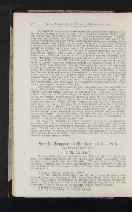 Fremde Truppen in Tondern 1813-1814