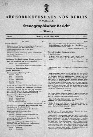 Nr. 4 (4), 18. März 1963