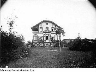 Villa, Gartenansicht von Süden