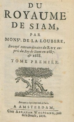 T. 1: Du Royaume de Siam