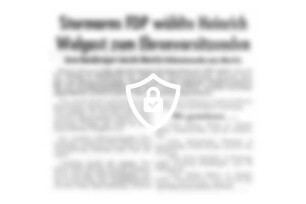 Stormarns FDP wählte [Name maskiert] zum Ehrenvorsitzenden